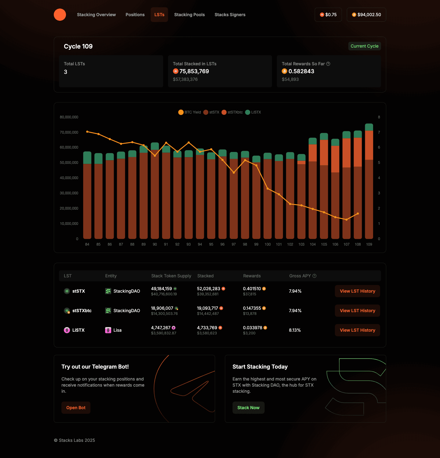 Stacking Tracker screenshot 2