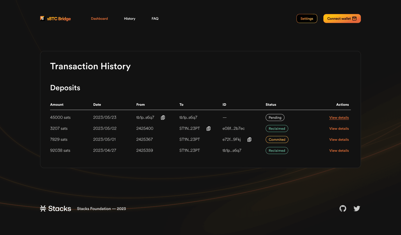 Stacks Foundation sBTC screenshot 3