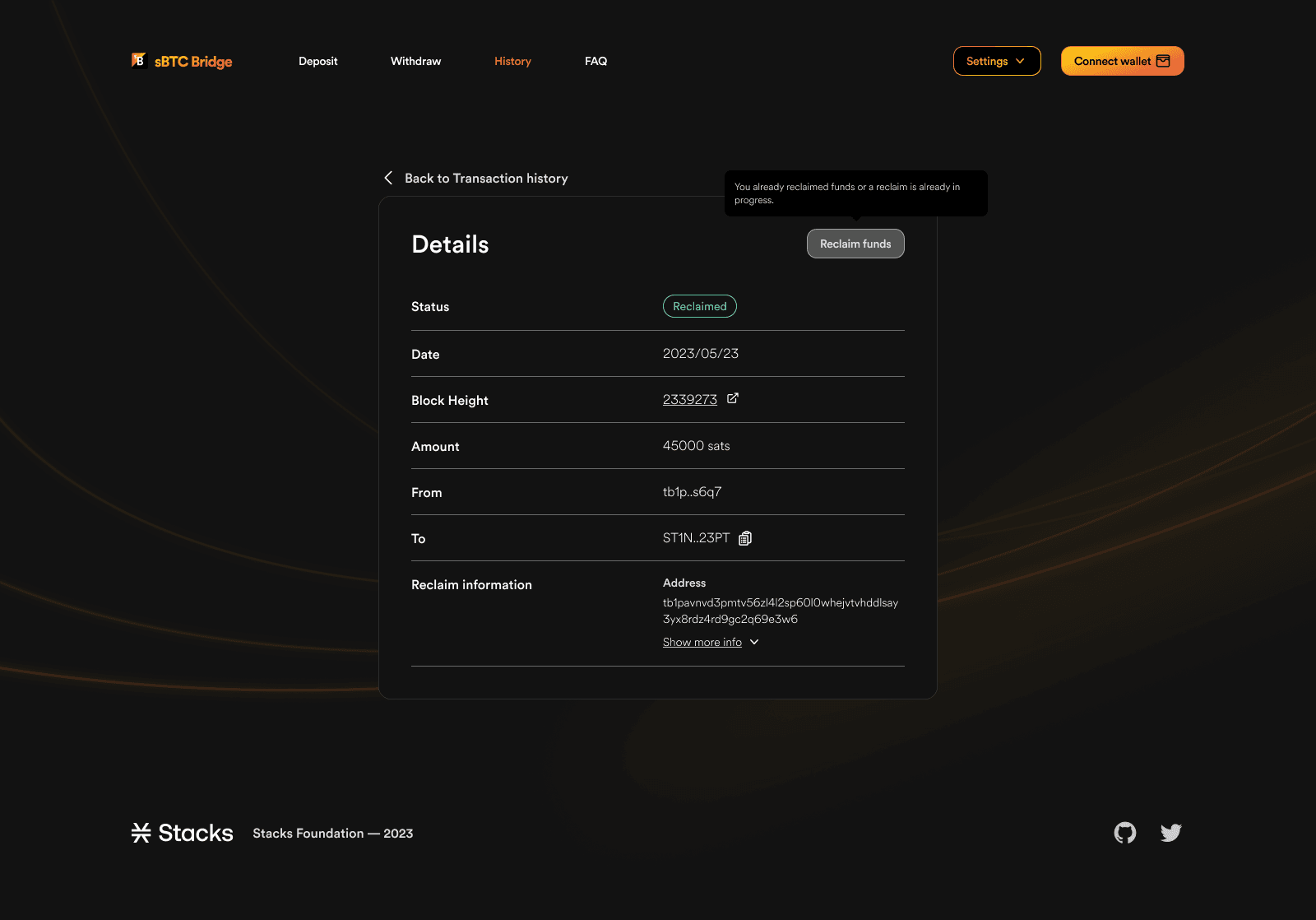 Stacks Foundation sBTC screenshot 6